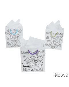 Colour Your Own Easter Gift Bags