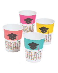 Congrats Girl Graduation Party Paper Cups