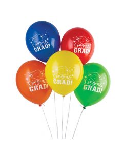Congrats Grad 11" Latex Balloons