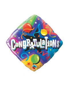 Congratulations Party Time 18" Mylar Balloon