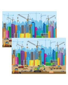 Construction VBS City Backdrop Banners