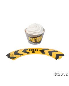 Construction Zone Cupcake Wrappers