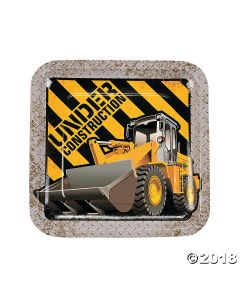Construction Zone Paper Dinner Plates