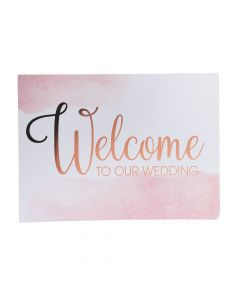 Copper Blush Wedding Welcome Sign