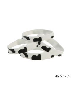 Cow Print Rubber Bracelets