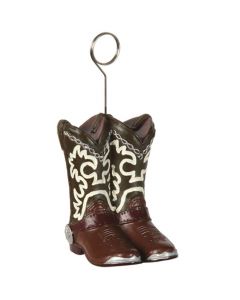 Cowboy Boots Photo and Balloon Holder