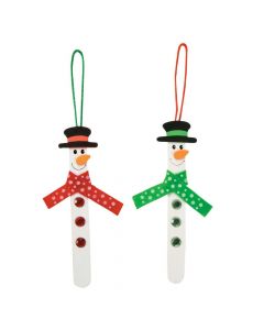 Craft Stick Snowman Ornament Craft Kit