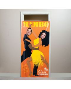 Cuban Couple Photo Door Banner