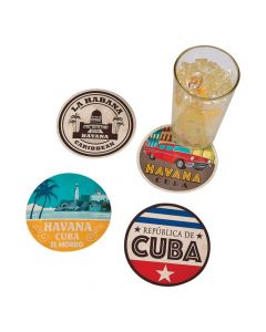 Cuban Print Coasters