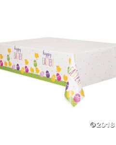 Cute Easter Plastic Tablecloth