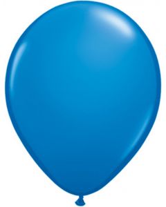 Dark Blue 12cm Plain Round Latex Balloon