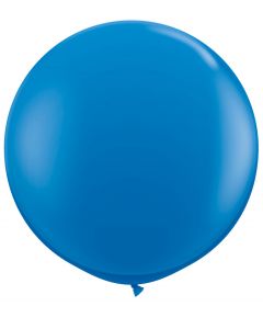 Dark Blue 91cm Plain Round Latex Balloon