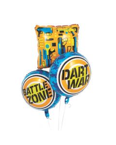 Dart Battle Mylar Balloon Set