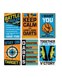 Dart Battle Party Wall Cutouts