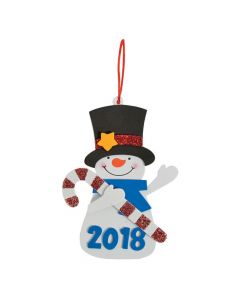 Dated Snowman Ornament Craft Kit
