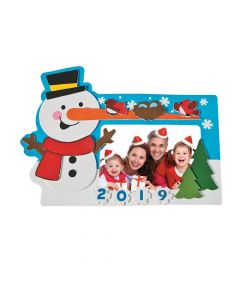 Dated Snowman Picture Frame Magnet Craft Kit