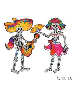 Day of the Dead Couple Jointed Cutouts