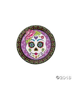 Day of the Dead Paper Dessert Plates