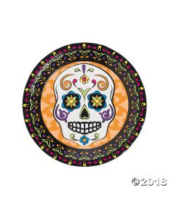 Day of the Dead Paper Lunch Plates