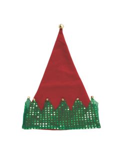 Deluxe Elf Hats with Jingle Bells