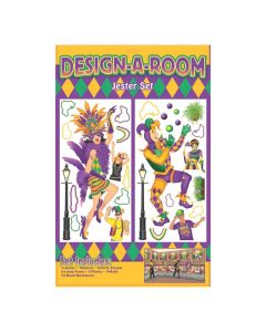 Design-A-Room Mardi Gras Jester Backdrop Set
