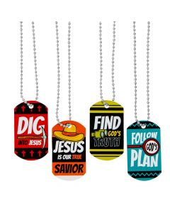 Dig VBS Dog Tag Necklaces