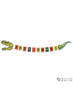 Dino Dig Birthday Garland