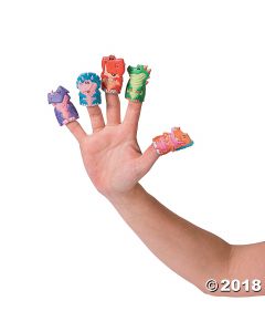 Dinosaur Puffy Finger Puppets