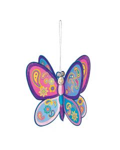 DIY 3D Butterfly Ornaments with Stickers