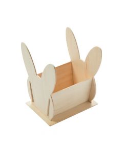 DIY Unfinished Wood Bunny Baskets