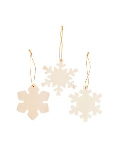 DIY Wood Snowflake Ornaments