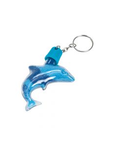 Dolphin Sand Art Bottle Keychains