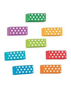 Dots Beveled Erasers