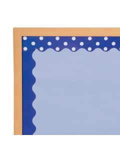Double-Sided Solid and Polka Dot Bulletin Board Borders - Purple