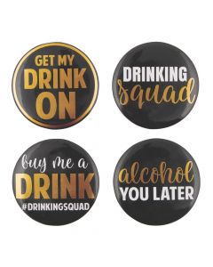 Drinking Squad Buttons