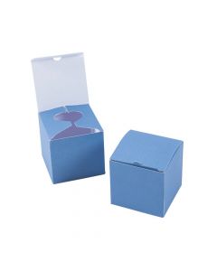 Dusty Blue Favor Boxes