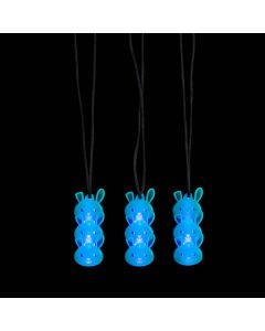 Easter Bunny Character Necklaces with Glow Stick - 12 Pc.