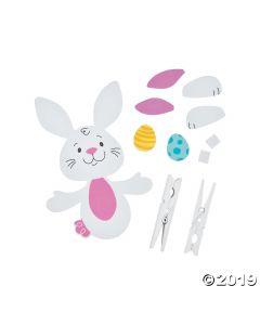 Easter Bunny Clothespin Craft Kit
