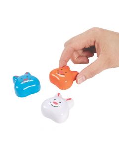 Easter Bunny Face Pull-Back Toys