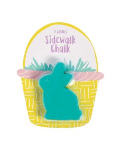Easter Bunny Sidewalk Chalk with Card