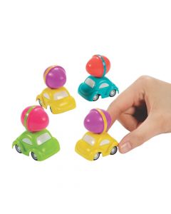 Easter Car with Egg Topper Pull-Back Toys