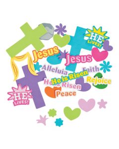 Easter Cross with Verse Shapes