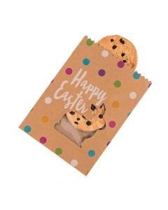 Easter Kraft Paper Treat Bags with Bunny Window