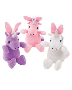 Easter Stuffed Unicorns with Bunny Ears