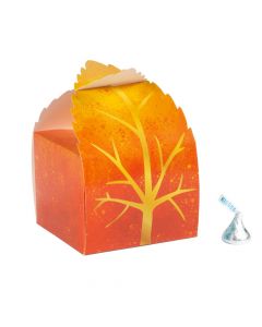 Fall Leaf Favor Boxes - 12 Pc.