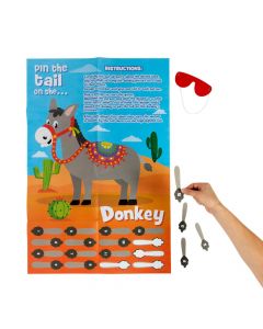 Fiesta Pin the Tail on the Donkey Game