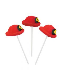 Firefighter Hat Shaped Lollipops