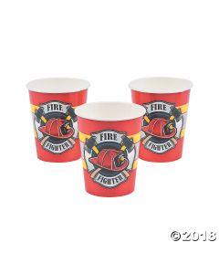 Firefighter Paper Cups