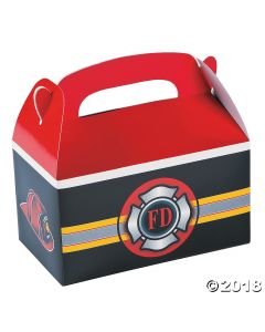 Firefighter Party Favor Boxes