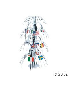 Flags of All Nations Tabletop Fountain